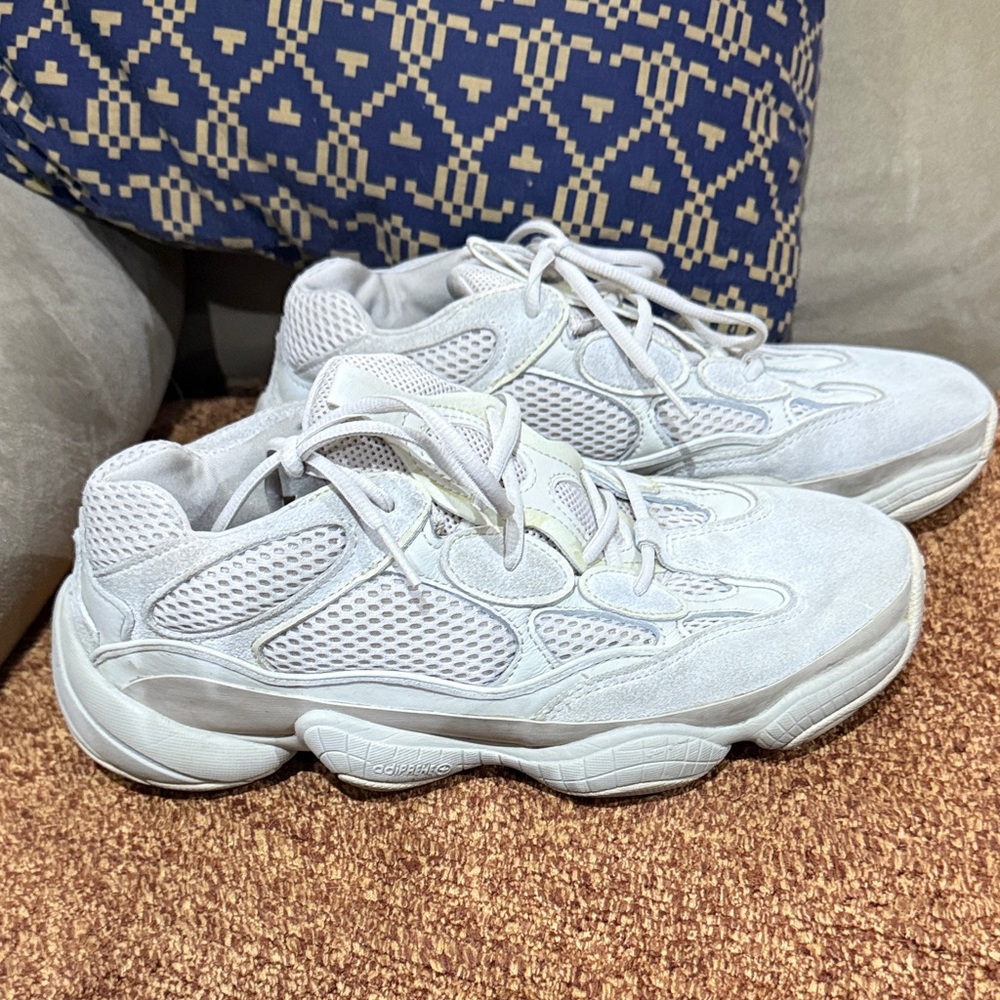Adidas Light Gray Mesh Sneakers